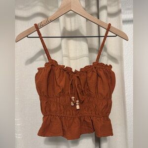 Jacquie the Label Lulu’s Rust Top